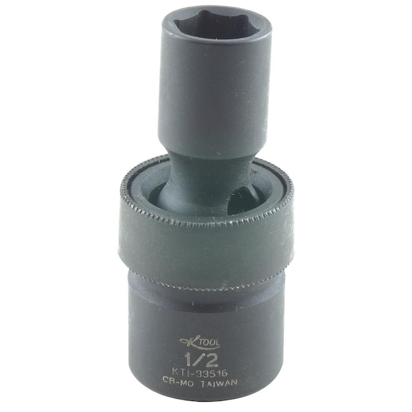 1/2" Drive Impact Socket black oxide, Swivel Impct 6 pt., 1/2"Drve, 1/2